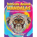 Intricate Animal Mandalas: Stained Glass Coloring Kit - Paperback