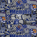 Memphis Tigers - Pop Art (3-Yard Pack)
